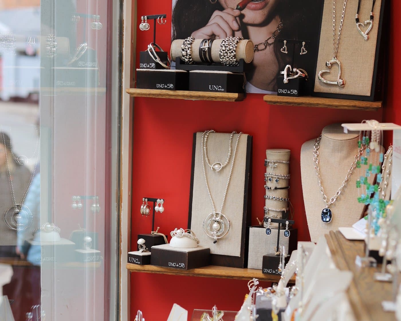 Inside Oberon Jewellery on Wyle Cop, Shrewsbury